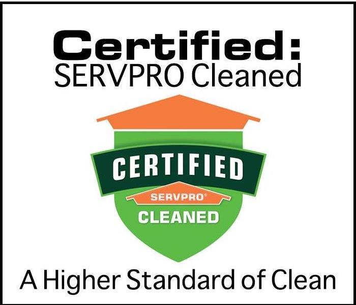 Faster To Any Disaster - Certified: SERVPRO Cleaned Advertisement